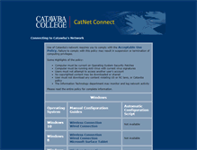 Tablet Screenshot of catnetconnect.catawba.edu
